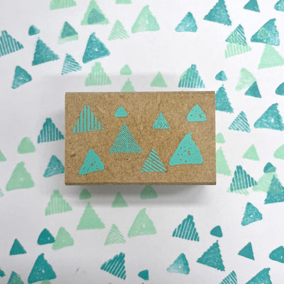 Kodomo No Kao Omekashi Stamp - Full of Triangles