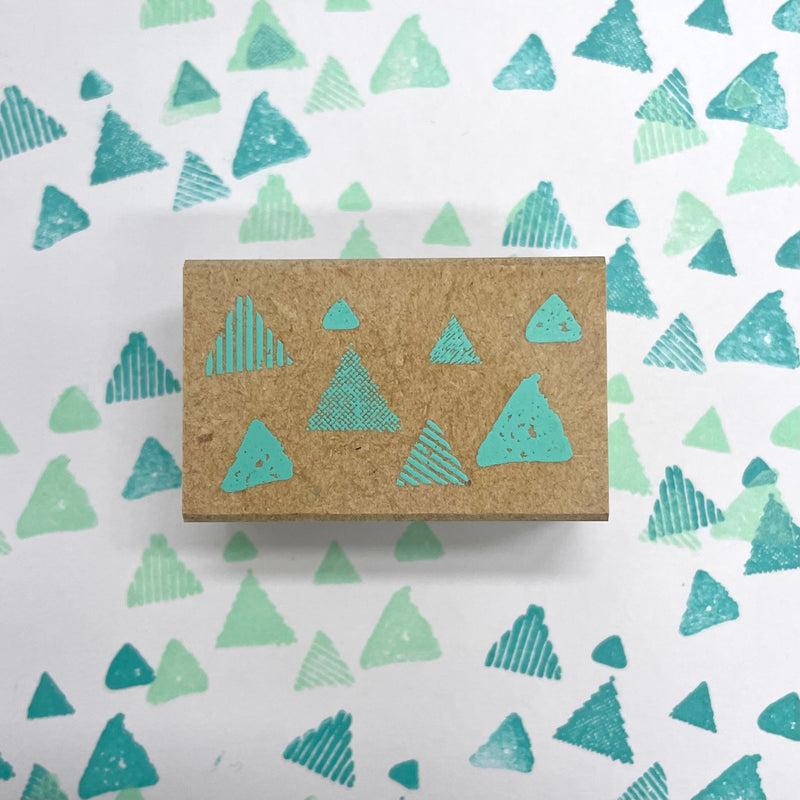Kodomo No Kao Omekashi Stamp - Full of Triangles