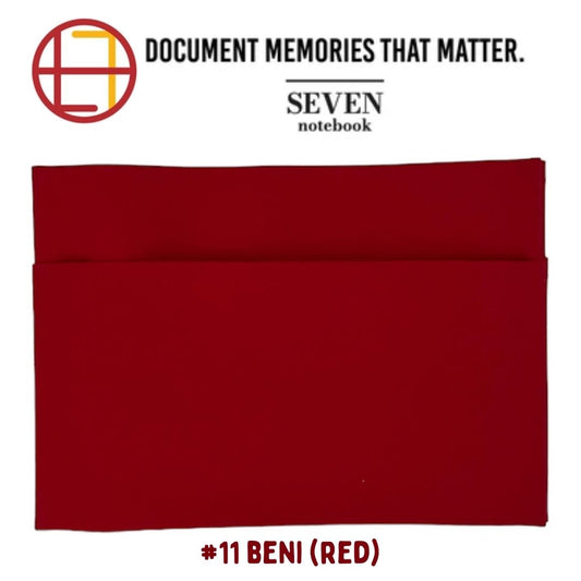 Sakuralala SEVEN Notebook & Cover Starter Set - #11 Beni (Red)