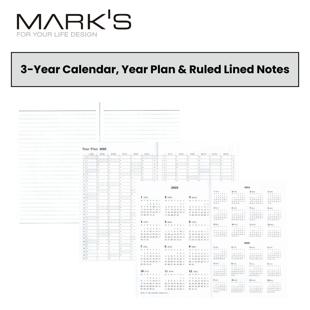 Mark's 2025 B6 Weekly Left Planner Refill