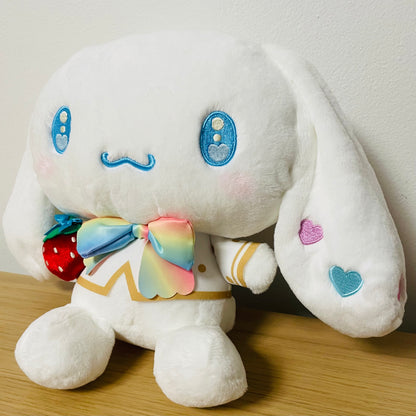 Sanrio x 50th Anniversary Strawberry Newspaper Plush Toy - Cinnamoroll (M)