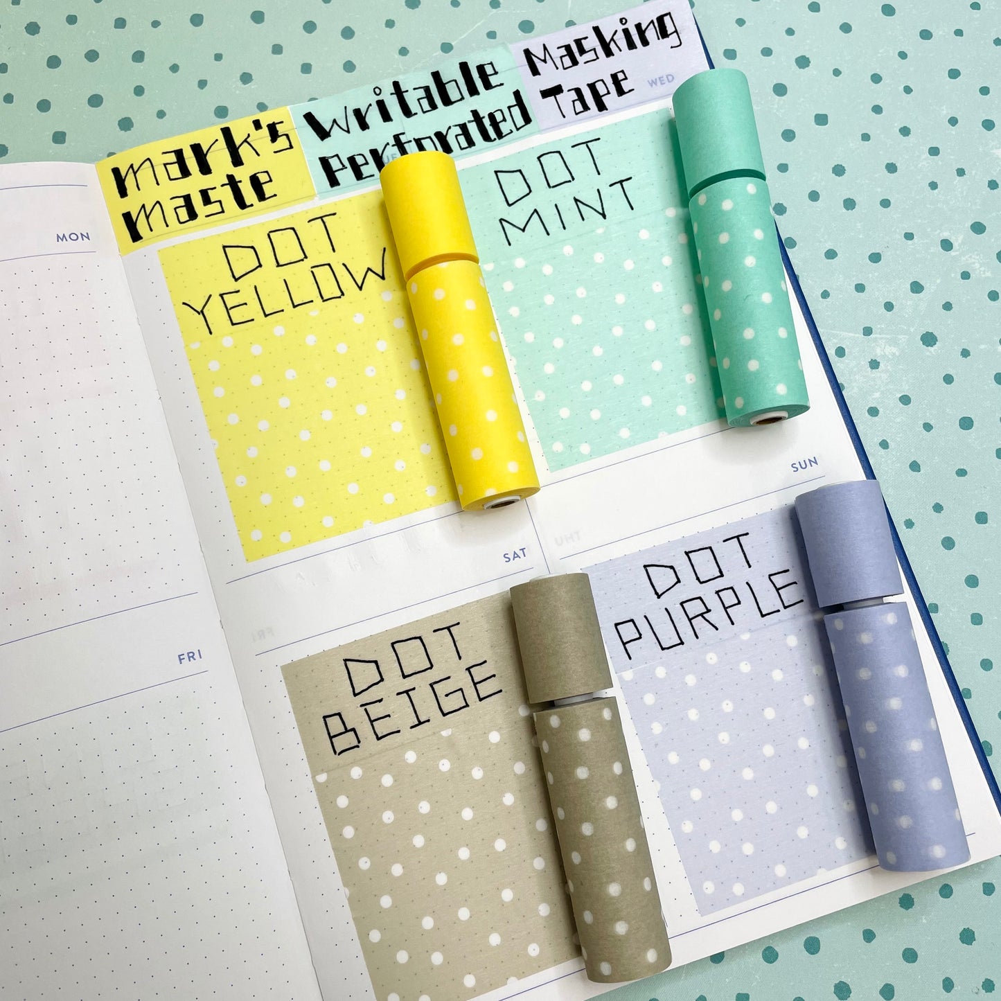Mark's Masté Writable Perforated Masking Tape Set - Dot | Mint