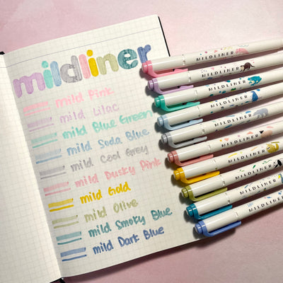 [Limited Edition] Zebra MILDLINER Double Ended Highlighter - Animal Series