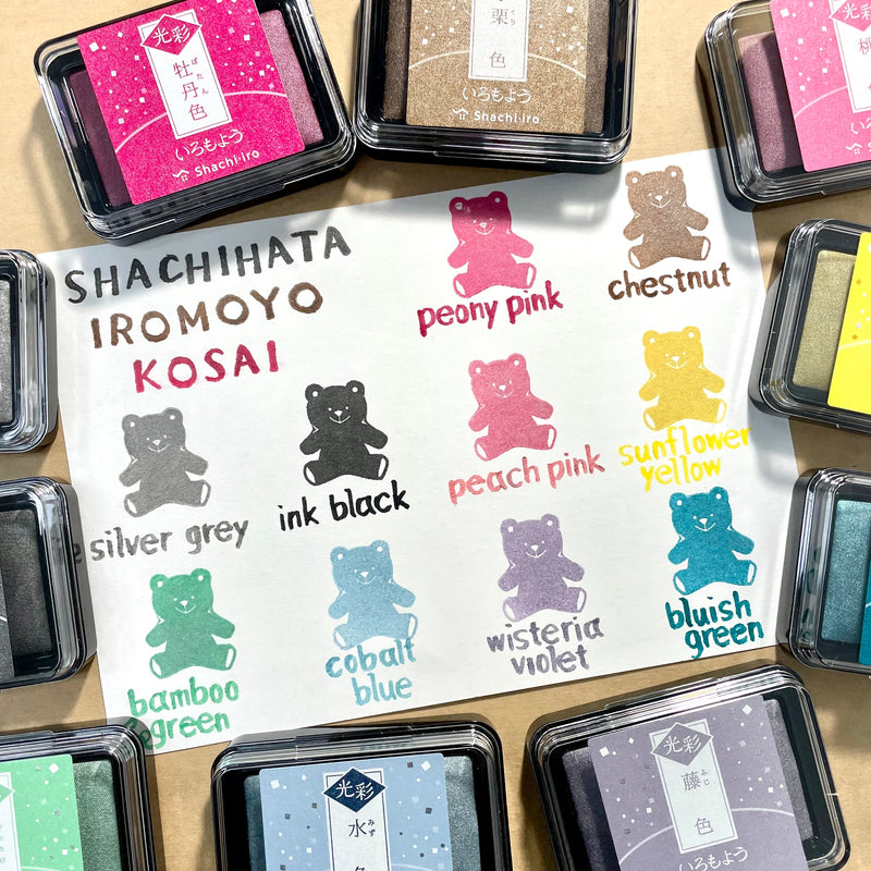 Shachihata Iromoyo Kosai Ink Pads Refills (10 Colours)