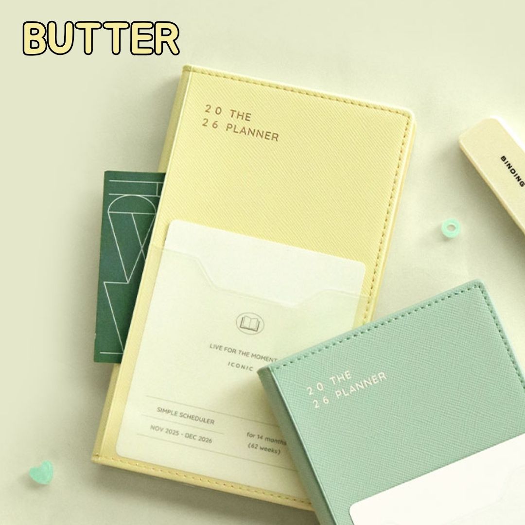 Iconic 2026 Planner Diary -  B6 Slim | Weekly Block| The Planner S
