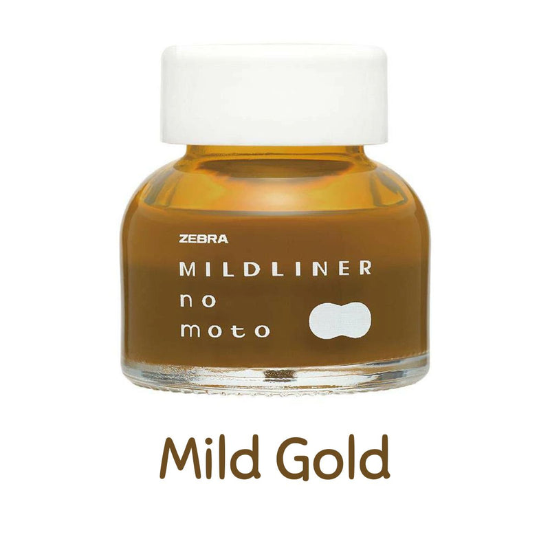 Zebra Mildliner No Moto Water-Based Pigment Ink - Mild Gold