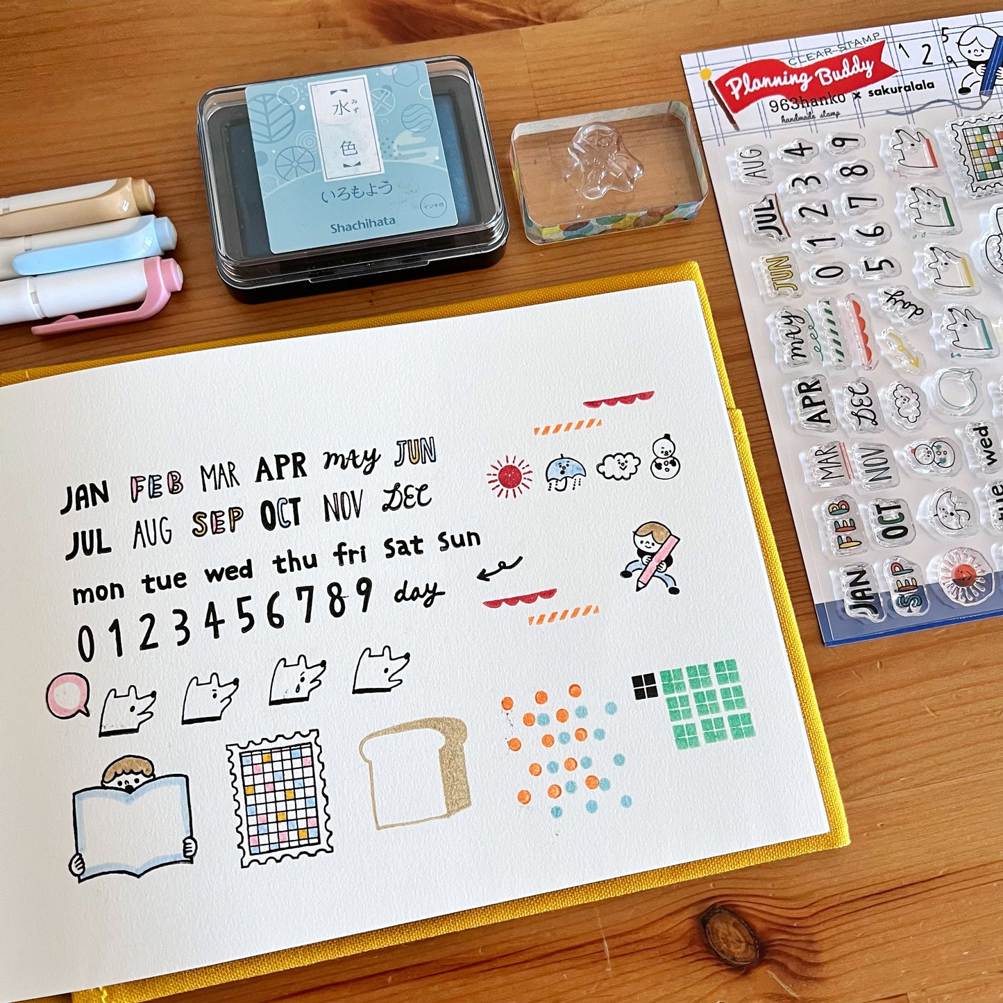 Sakuralala x 963hanko Clear Stamps - Planning Buddy