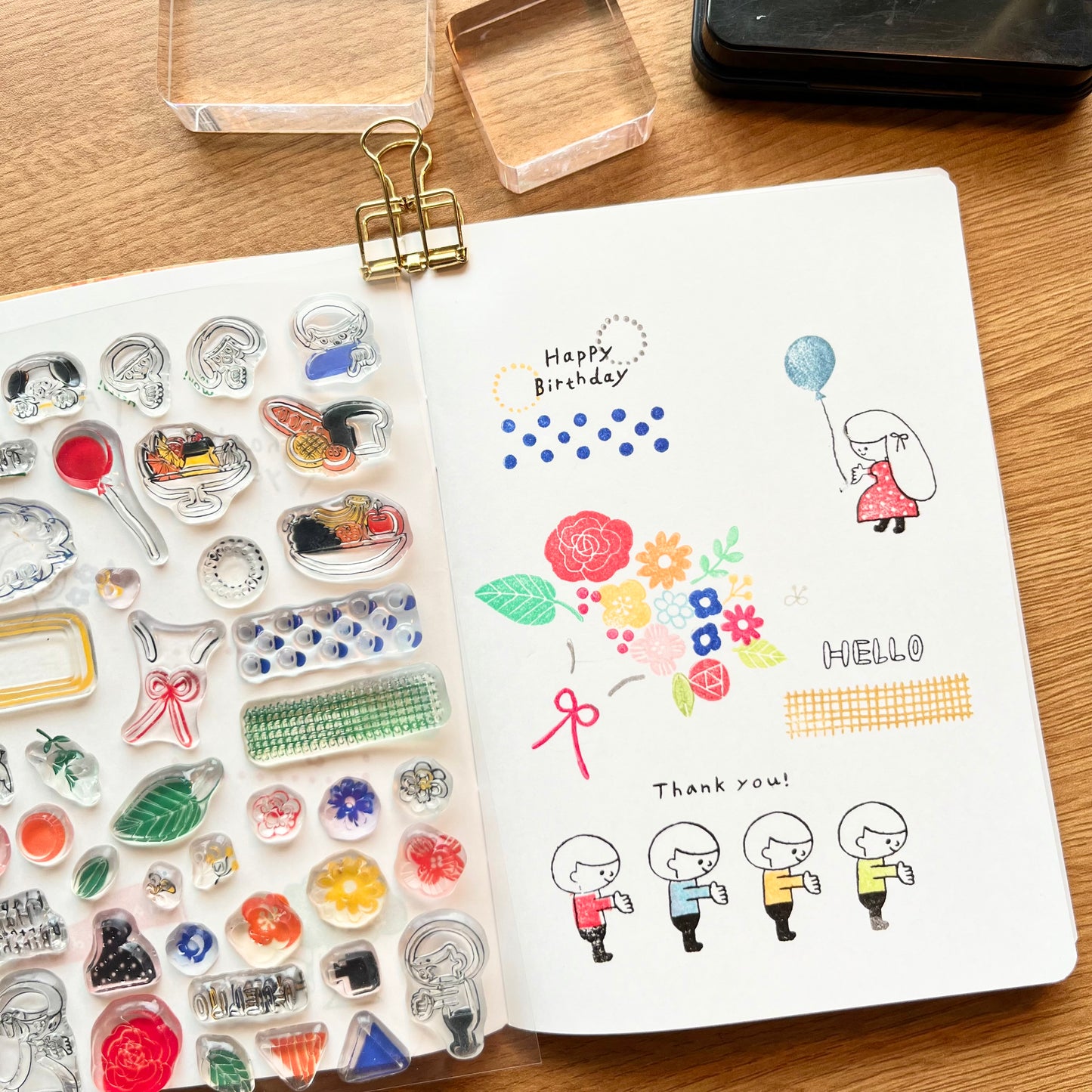 Sakuralala x 963 Hanko Clear Stamps - Smile Everyday