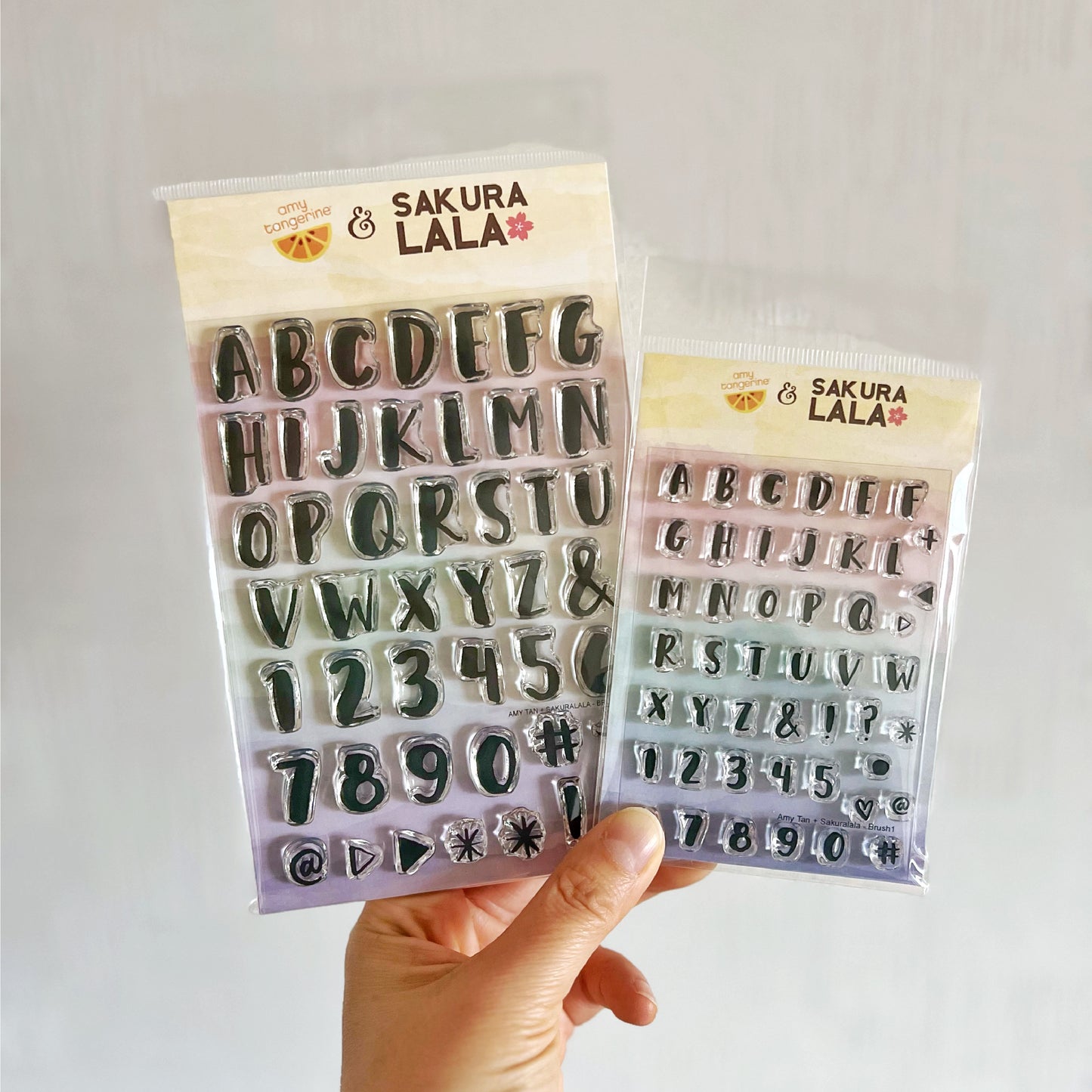 Sakuralala x Amy Tangerine Clear Stamps - Brush Mini