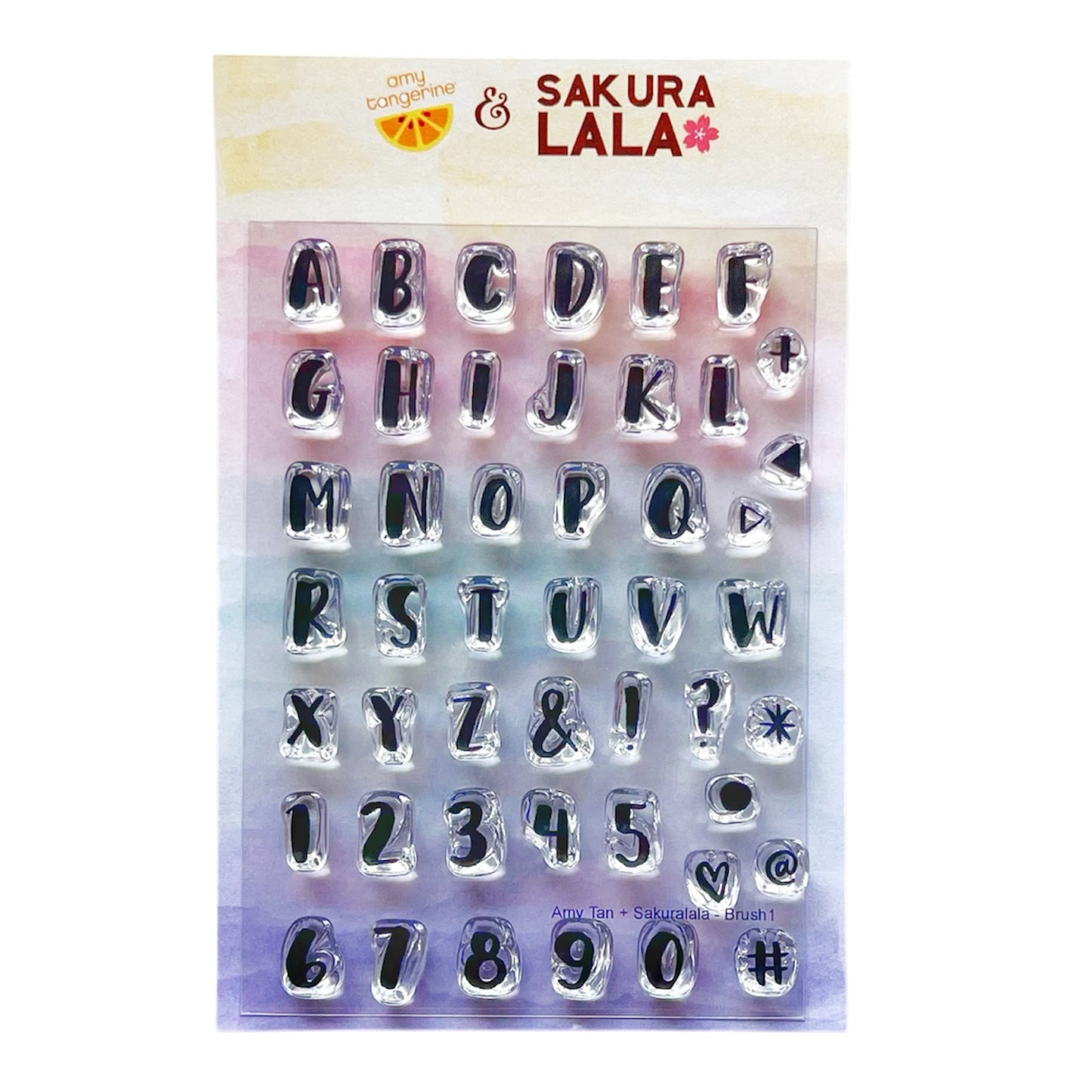 Sakuralala x Amy Tangerine Clear Stamps - Brush Mini