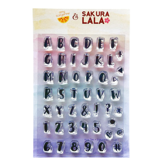 Sakuralala x Amy Tangerine Clear Stamps - Brush Mini