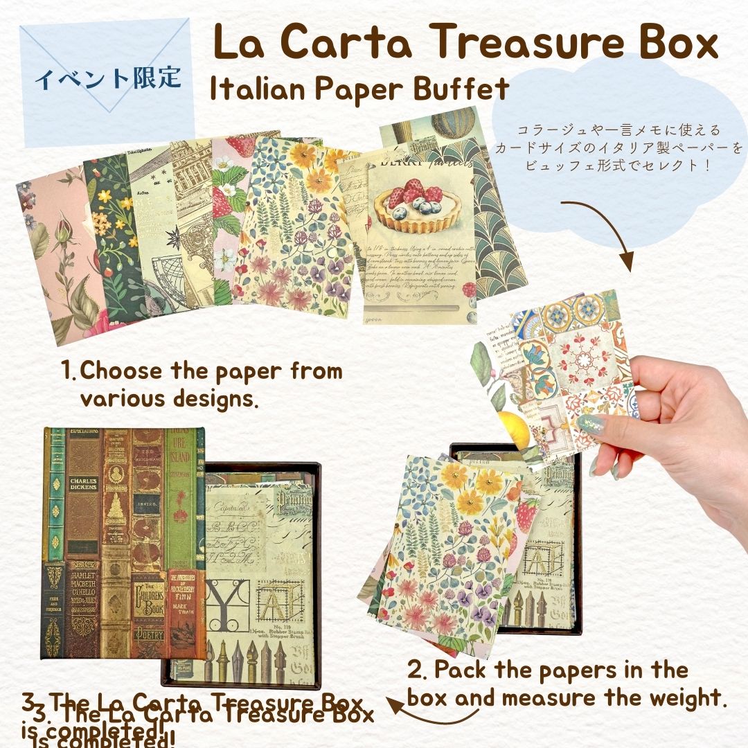 [BUNGUJOSHI 2025] Aedsso Italian Paper Buffet - La Carta Treasure Chest