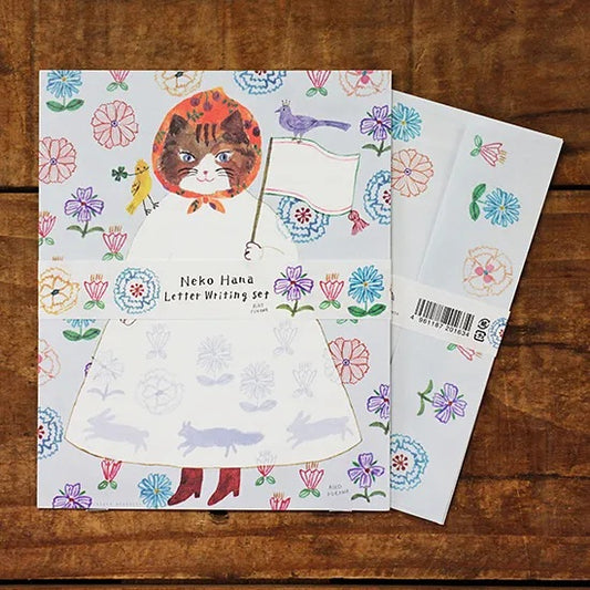 Cozyca Products x Aiko Fukawa Letter Set - Neko Hana