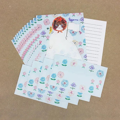 Cozyca Products x Aiko Fukawa Letter Set - Neko Hana