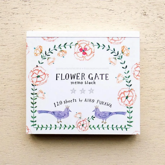 Cozyca Products x Aiko Fukawa Memo Block - Flower Gate