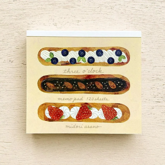 Cozyca Products x Midori Asano Memo Block - Three O'clock