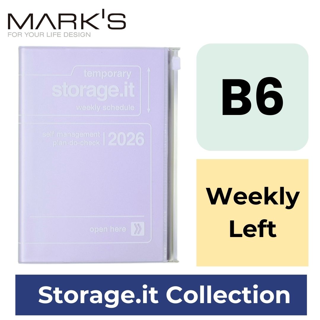 Mark's 2026 Planner Diary - B6 | Weekly Left | Storage.it