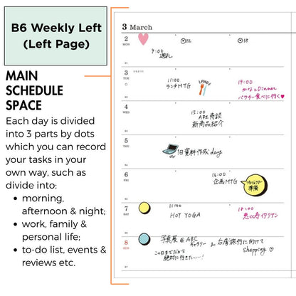 Mark's 2026 Planner Diary Refill - B6 | Weekly Left