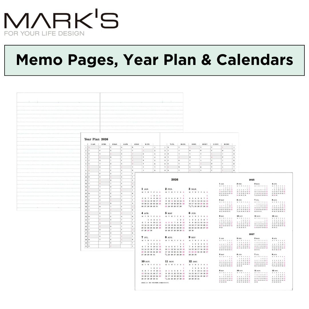 Mark's 2026 Planner Diary Refill - B6 | Weekly Left