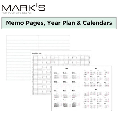 Mark's 2026 Planner Diary Refill - B6 | Weekly Left