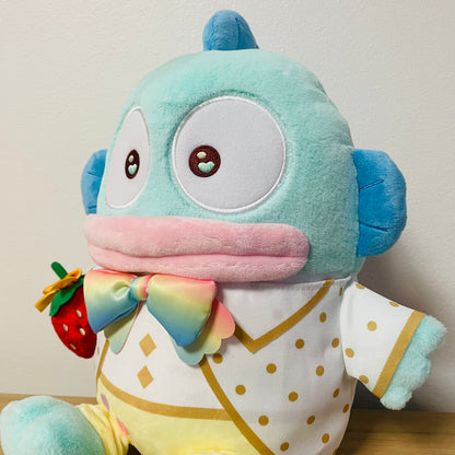 Sanrio x 50th Anniversary Strawberry Newspaper Plush Toy - Hangyodon (M)
