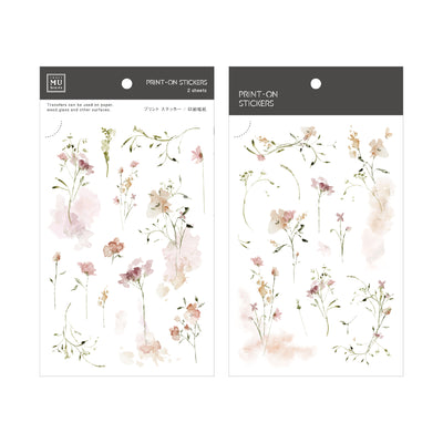MU Lifestyle Print-On Stickers - 222 Light Flower Print