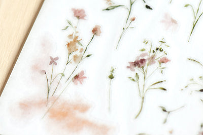 MU Lifestyle Print-On Stickers - 222 Light Flower Print