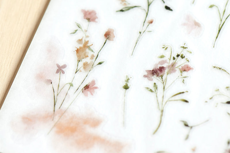 MU Lifestyle Print-On Stickers - 222 Light Flower Print