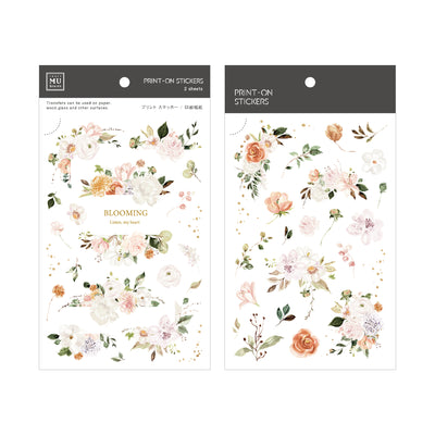 MU Lifestyle Print-On Stickers - 224 Blooming Flowers