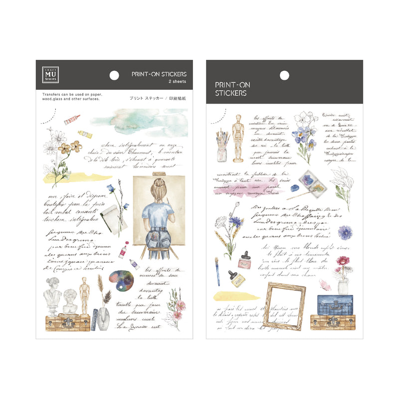 MU Lifestyle Print-On Stickers - 239 Life of Writing & Drawing