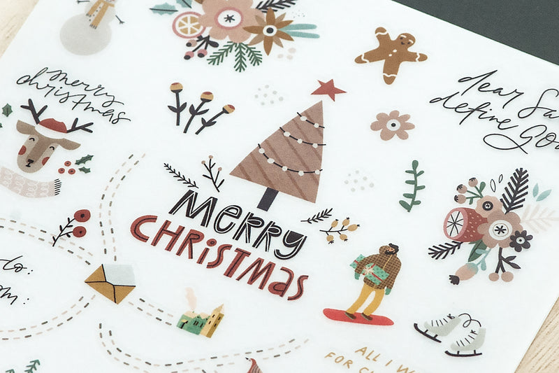 MU Lifestyle Print-On Stickers - Christmas Town