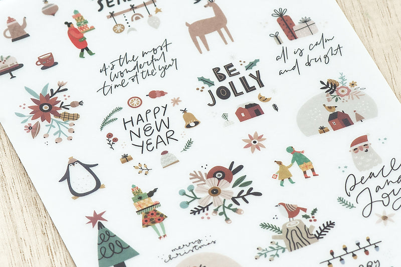 MU Lifestyle Print-On Stickers - Christmas Town
