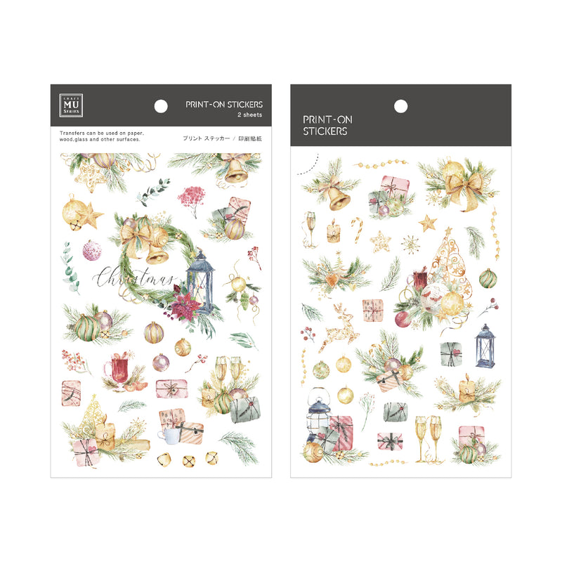 MU Lifestyle Print-On Stickers - Christmas Decorations