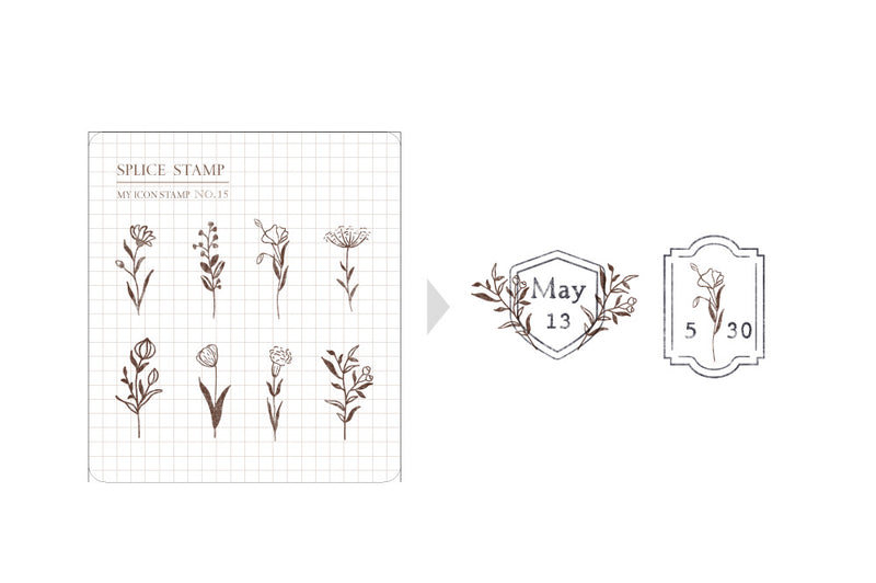 MU Lifestyle My Icon Clear Stamps - 2015 Flower Days