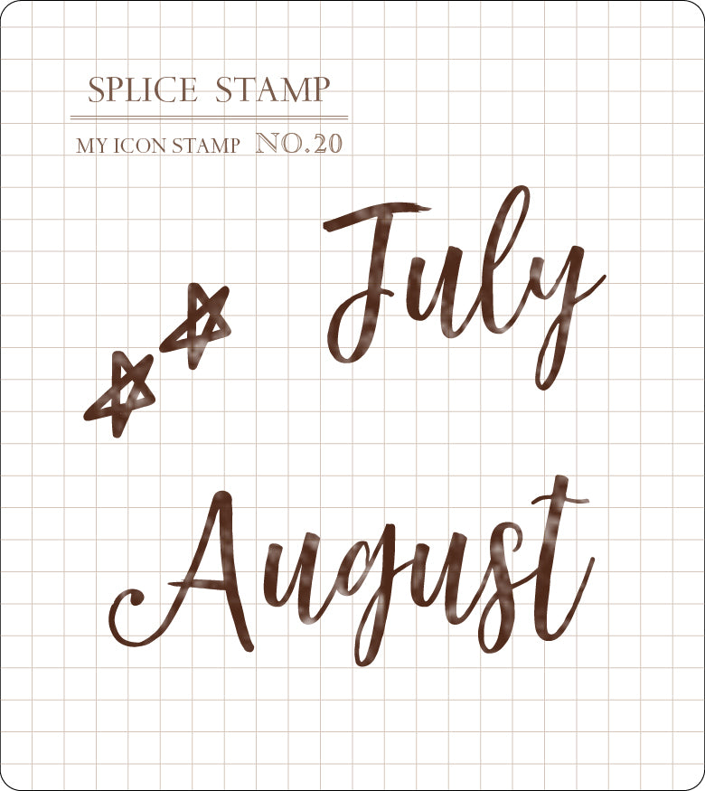 MU Lifestyle My Icon Clear Stamps - 2017 Month Set (6 Styles)