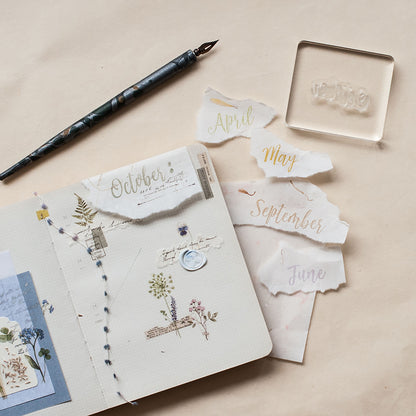 MU Lifestyle My Icon Clear Stamps - 2017 Month Set (6 Styles)