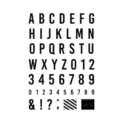 Sakuralala Basic Clear Stamps - No. 003 Adventure ABCs