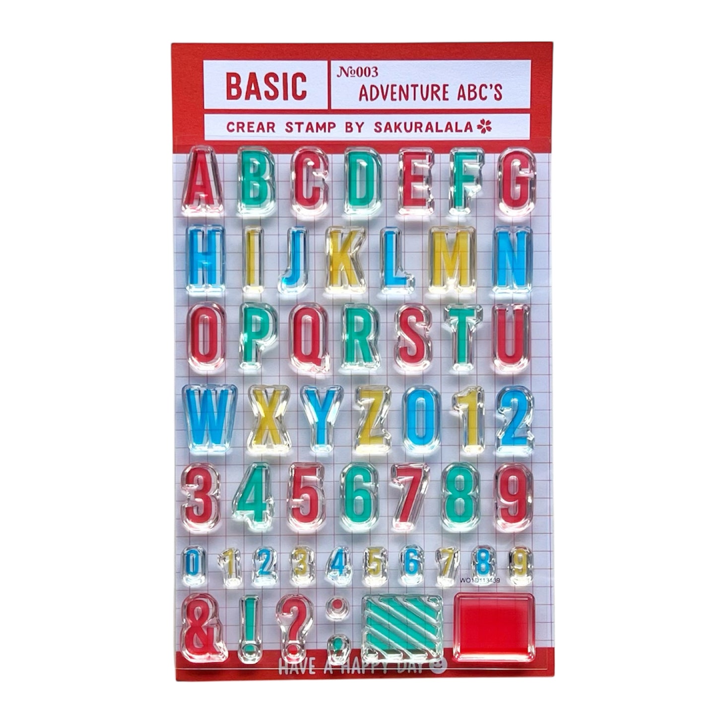 Sakuralala Basic Clear Stamps - No. 003 Adventure ABCs