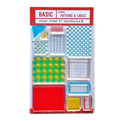 Sakuralala Basic Clear Stamps Collection Set (No. 001 - 005)