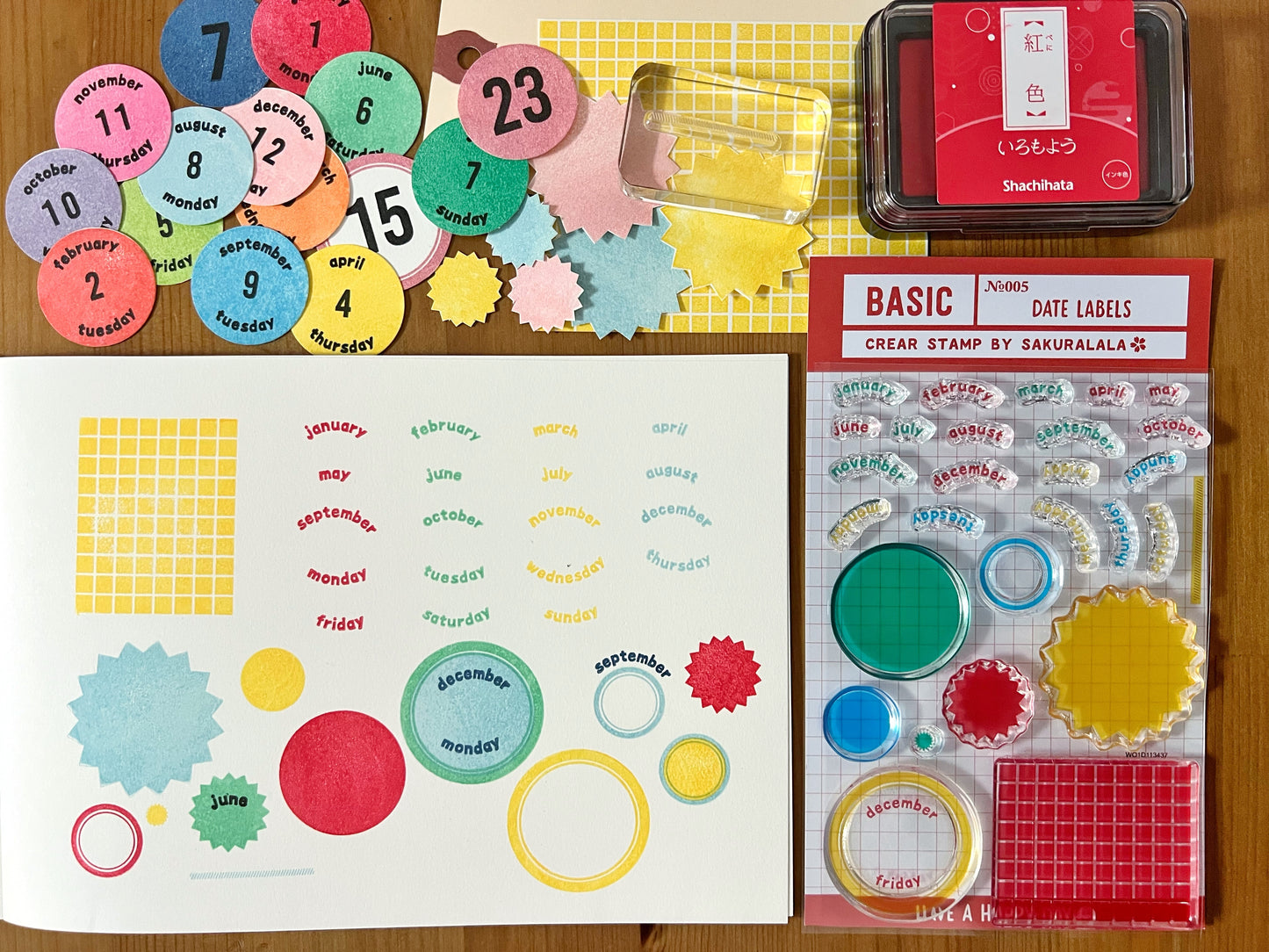 Sakuralala Basic Clear Stamps Collection Set (No. 001 - 005)