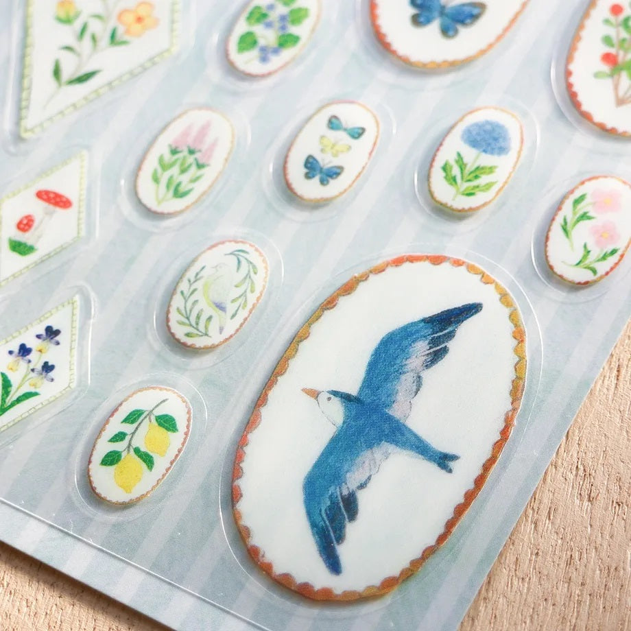 Cozyca Products x Midori Asano Clear Sticker - Birds Song x Deer Dream Seal