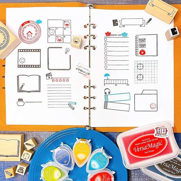 Kodomo No Kao Bullet Journal Stamp - Book