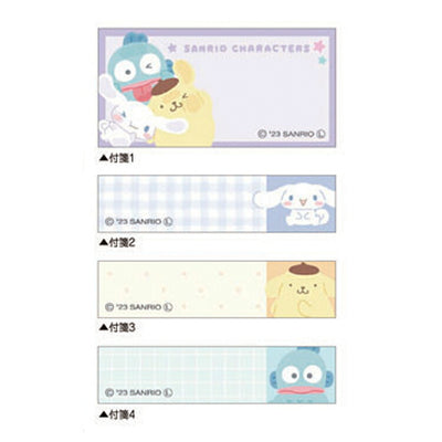 Sanrio Clear Bookmark + Sticky Notes - Purple