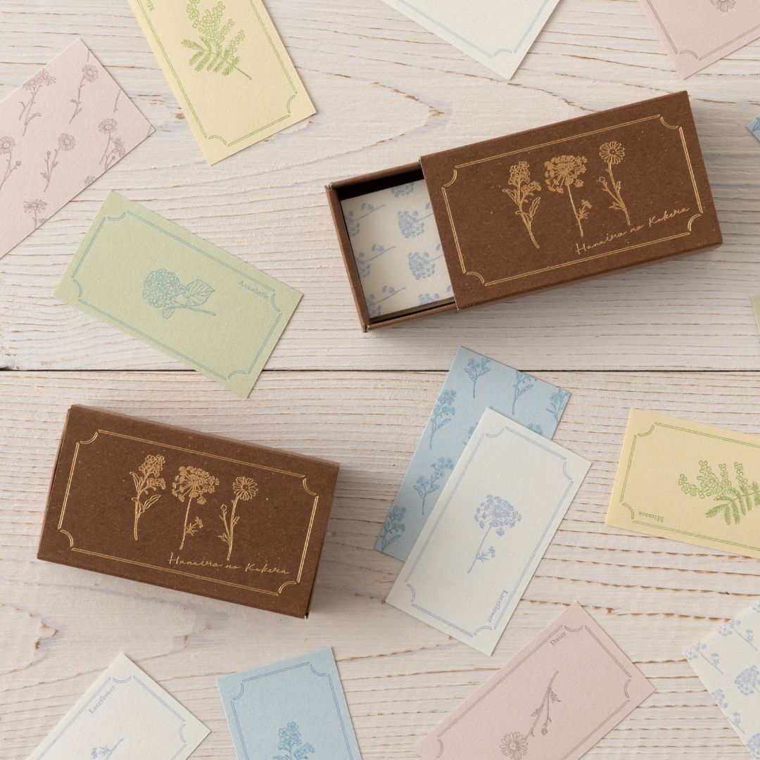 [BUNGUJOSHI 2025] Midori Floral Washi Mini Notes Box