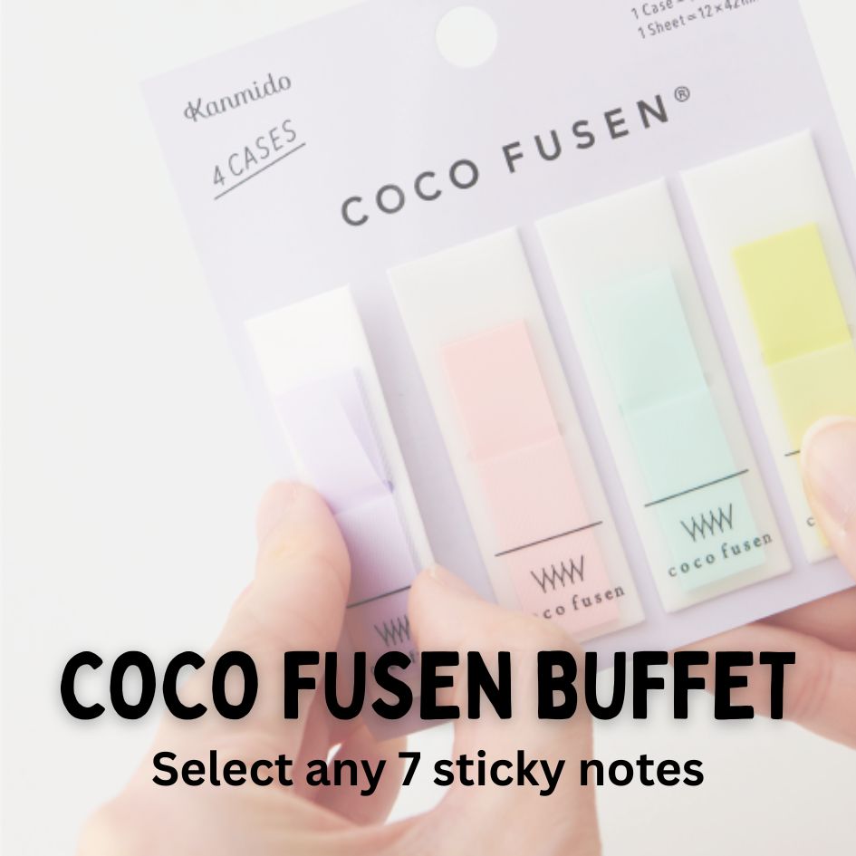 [BUNGUJOSHI 2025] Kanmido Cocofusen Sticky Notes Buffet