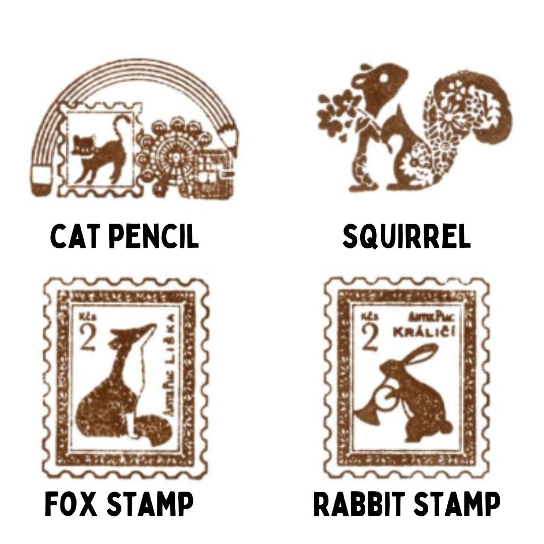 [BUNGUJOSHI 2025] NB Co Ltd Wooden Stamps (16 Designs)