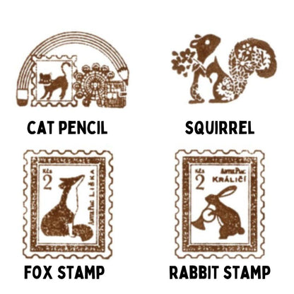 [BUNGUJOSHI 2025] NB Co Ltd Wooden Stamps (16 Designs)