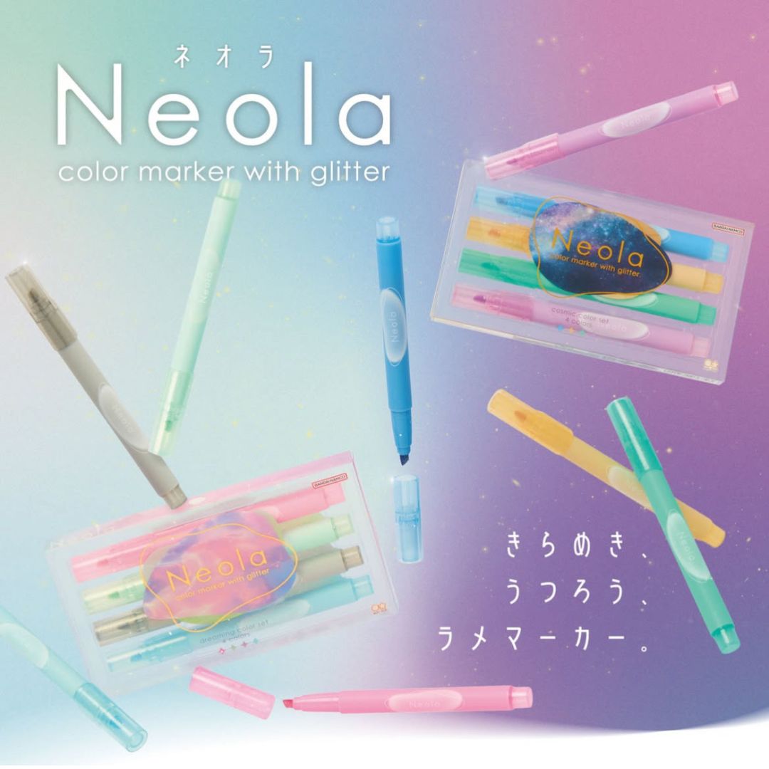 [BUNGUJOSHI 2025] Sun-Star Neola Colour Marker with Glitter
