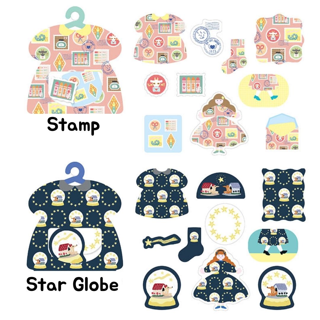 [BUNGUJOSHI 2025] World Craft Flake Seal - Charmy Pattern (9 Designs)