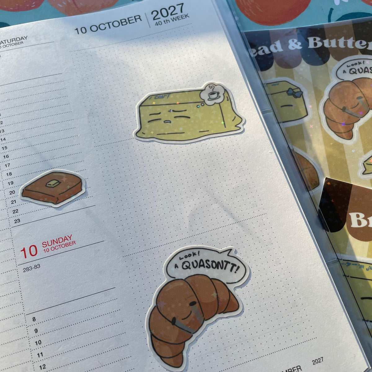 Buttermilk Sky Glitter Sticker - Bread & Butter